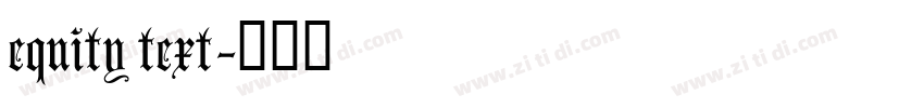 equity text字体转换